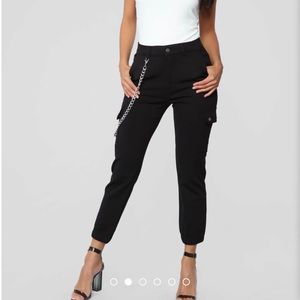 Fashion Nova Black Rowan Ponte Joggers XL